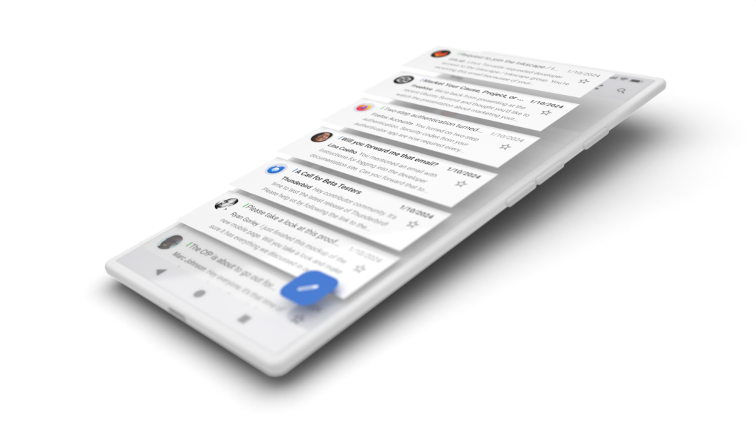 A rendering of a mobile phone.