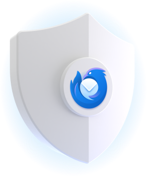 A shield with the Thunderbird logo.